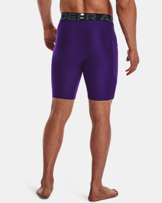 Men's HeatGear® Armour Compression Shorts, Purple, pdpMainDesktop image number 1